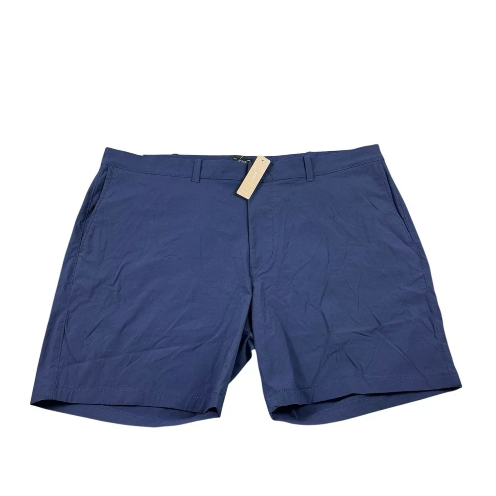 J.CREW Men Blue Stretch Performance Chino Tech Shorts Size 40 7 Inseam H9328 NWT